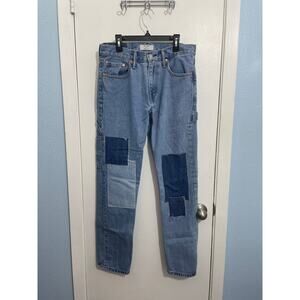Levi's 502 Carpenter Jeans Size 29 High Rise Patchwork Grunge Skater Baggy